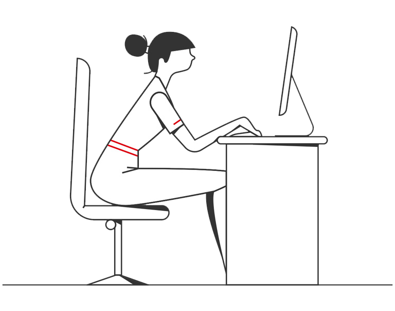 Woman accessing desktop for hsbc contact helpdesk Woman accessing desktop for hsbc contact helpdesk